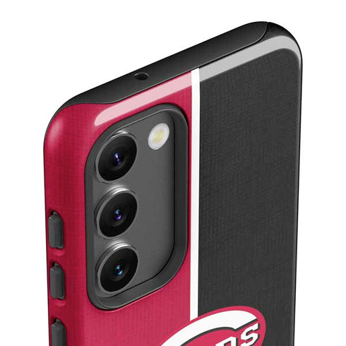 MLB Cincinnati Reds Split Galaxy S23 Plus Pro Case