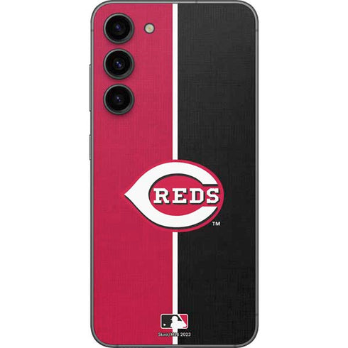 MLB Cincinnati Reds Split Galaxy S23 Plus Skin