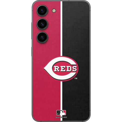 MLB Cincinnati Reds Split Galaxy S23 Skin