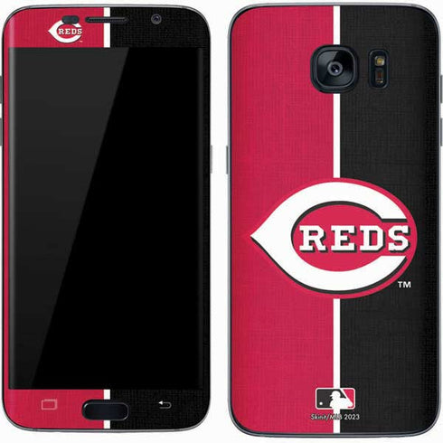 MLB Cincinnati Reds Split Galaxy S7 Skin