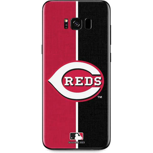 MLB Cincinnati Reds Split Galaxy S8 Plus Skin