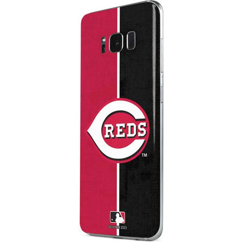 MLB Cincinnati Reds Split Galaxy S8 Plus Skin