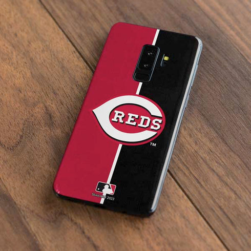 MLB Cincinnati Reds Split Galaxy S9 Plus Skin