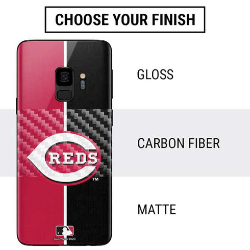 MLB Cincinnati Reds Split Galaxy S9 Skin