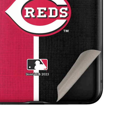 MLB Cincinnati Reds Split Galaxy Z Flip Skin