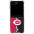 MLB Cincinnati Reds Split Galaxy Z Flip5 5G Clear Case
