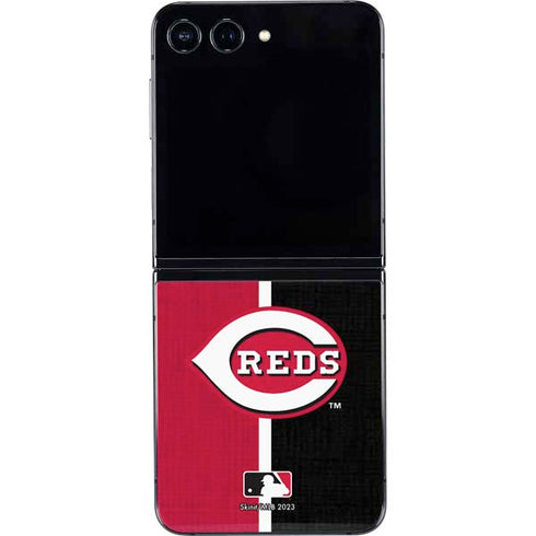 MLB Cincinnati Reds Split Galaxy Z Flip5 5G Skin