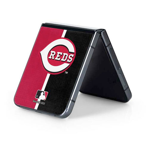 MLB Cincinnati Reds Split Galaxy Z Flip5 5G Skin
