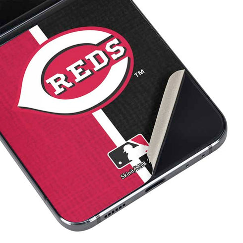 MLB Cincinnati Reds Split Galaxy Z Flip5 5G Skin