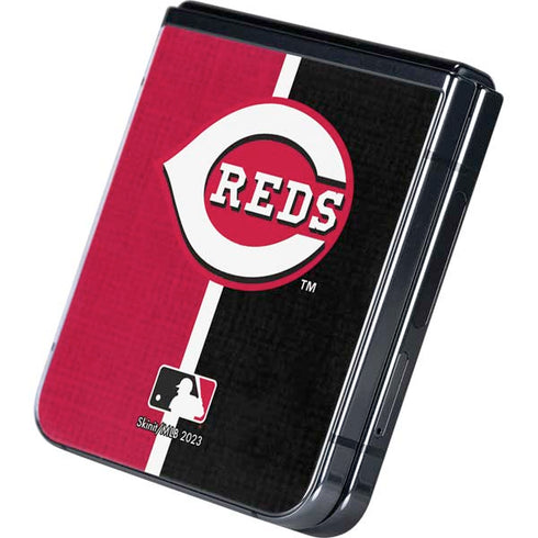 MLB Cincinnati Reds Split Galaxy Z Flip5 5G Skin