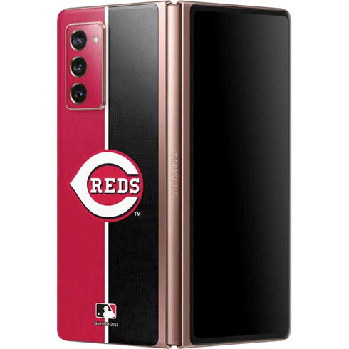 MLB Cincinnati Reds Split Galaxy Z Fold2 5G Skin