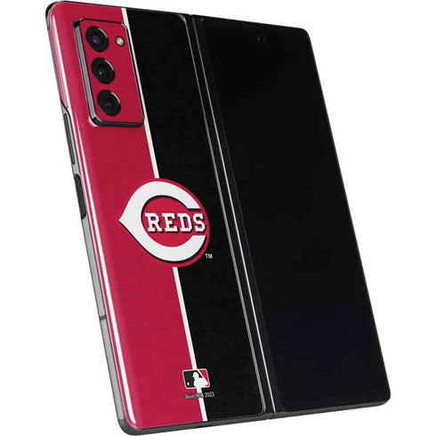 MLB Cincinnati Reds Split Galaxy Z Fold2 5G Skin