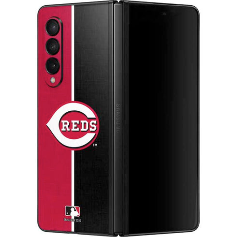 MLB Cincinnati Reds Split Galaxy Z Fold3 5G Skin