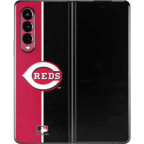 MLB Cincinnati Reds Split Galaxy Z Fold3 5G Skin