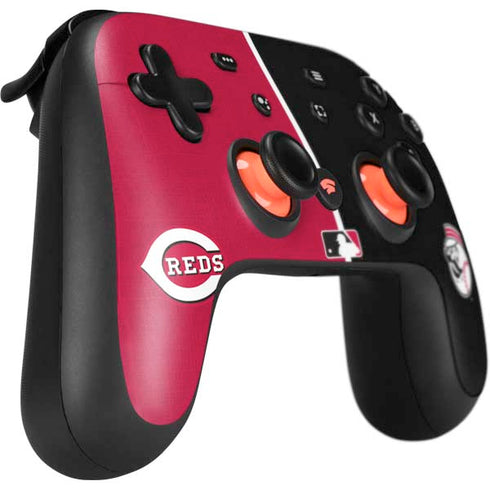 MLB Cincinnati Reds Split Google Stadia Controller Skin