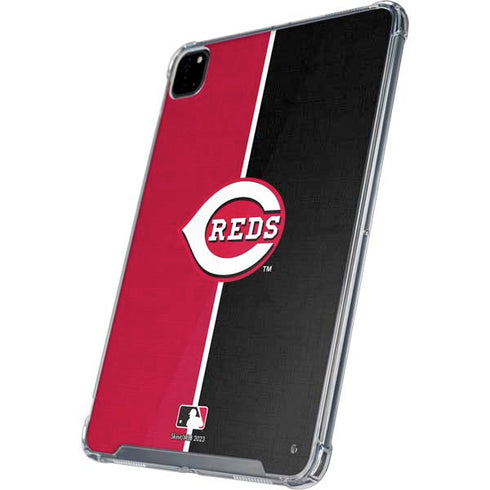 MLB Cincinnati Reds Split iPad Pro 12.9in (2020) Clear Case