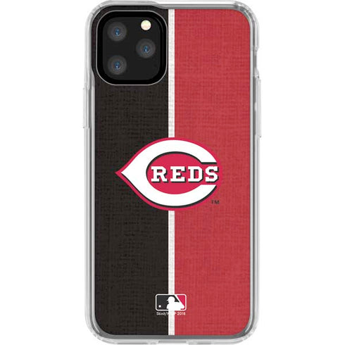 MLB Cincinnati Reds Split iPhone 11 Pro Clear Case