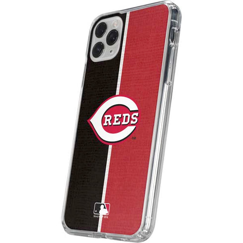 MLB Cincinnati Reds Split iPhone 11 Pro Clear Case