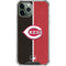 MLB Cincinnati Reds Split iPhone 11 Pro Max Clear Case