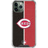 MLB Cincinnati Reds Split iPhone 11 Pro Max Clear Case