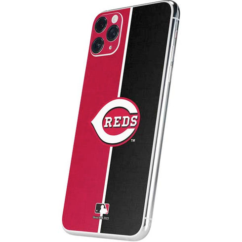 MLB Cincinnati Reds Split iPhone 11 Pro Max Skin