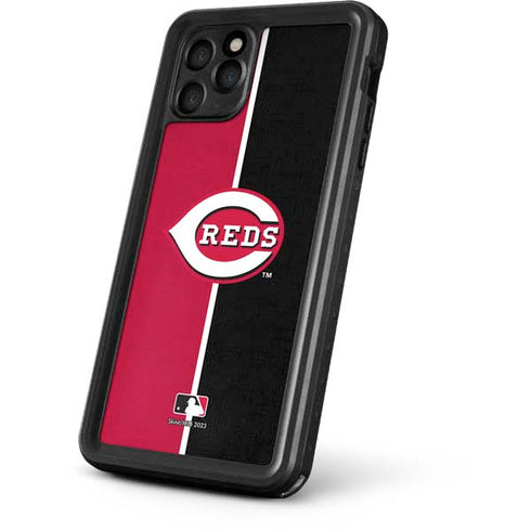 MLB Cincinnati Reds Split iPhone 11 Pro Max Waterproof Case