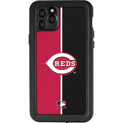 MLB Cincinnati Reds Split iPhone 11 Pro Max Waterproof Case