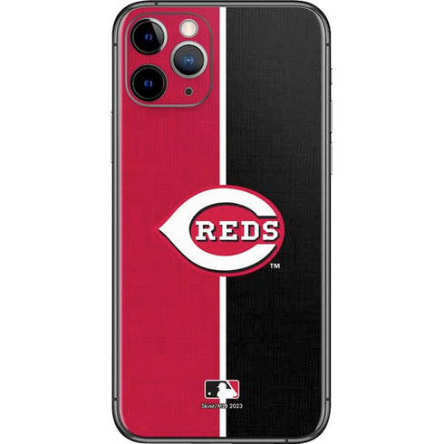 MLB Cincinnati Reds Split iPhone 11 Pro Skin