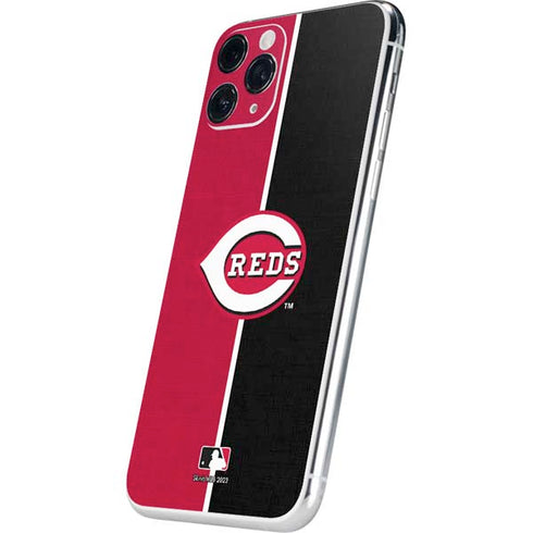 MLB Cincinnati Reds Split iPhone 11 Pro Skin