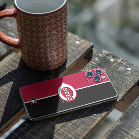MLB Cincinnati Reds Split iPhone 11 Pro Skin