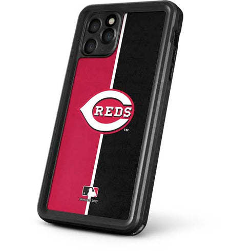 MLB Cincinnati Reds Split iPhone 11 Pro Waterproof Case