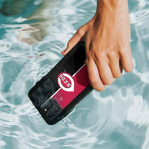 MLB Cincinnati Reds Split iPhone 11 Pro Waterproof Case