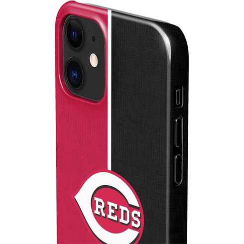MLB Cincinnati Reds Split iPhone 12 Mini Lite Case