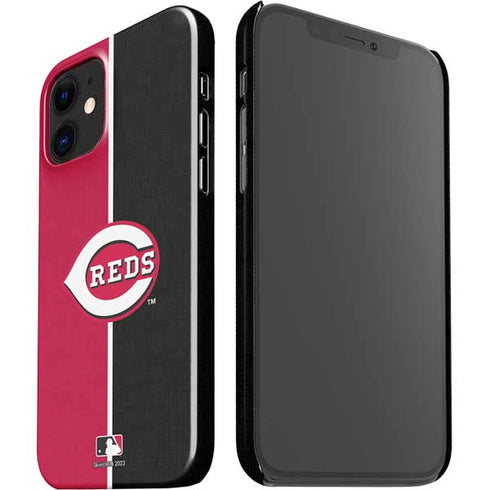 MLB Cincinnati Reds Split iPhone 12 Mini Lite Case