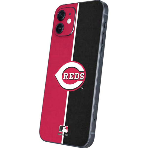 MLB Cincinnati Reds Split iPhone 12 Mini Skin