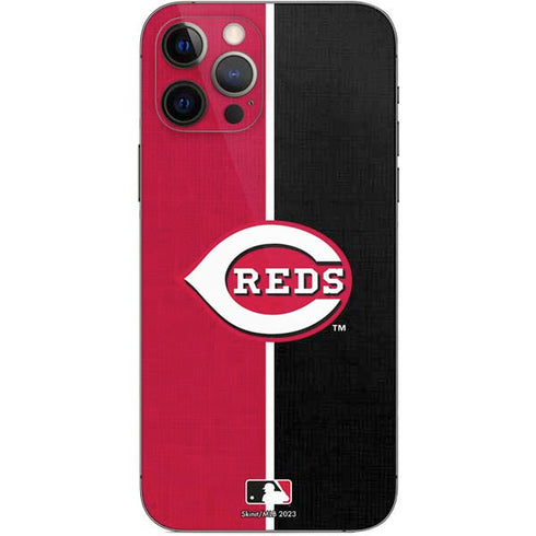 MLB Cincinnati Reds Split iPhone 12 Pro Skin