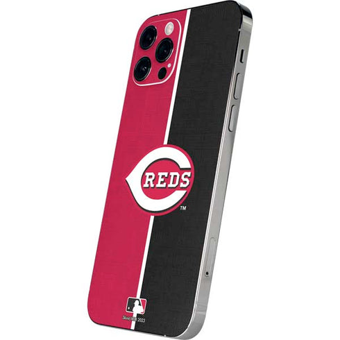 MLB Cincinnati Reds Split iPhone 12 Pro Skin