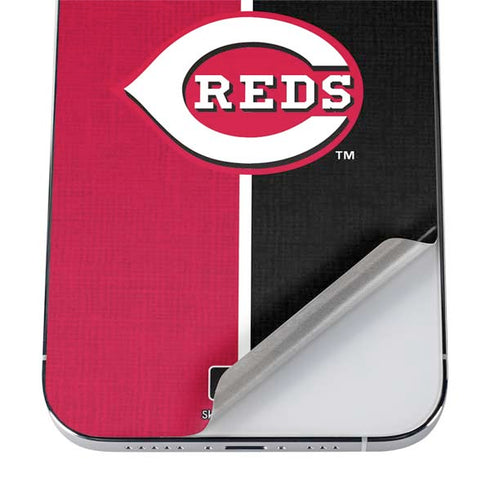 MLB Cincinnati Reds Split iPhone 12 Pro Skin