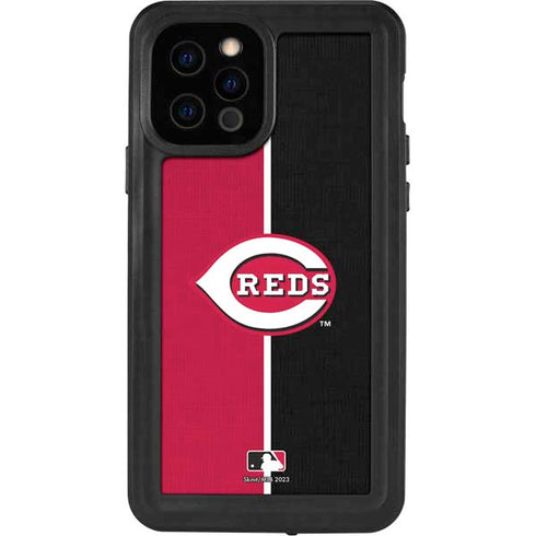 MLB Cincinnati Reds Split iPhone 12 Pro Waterproof Case