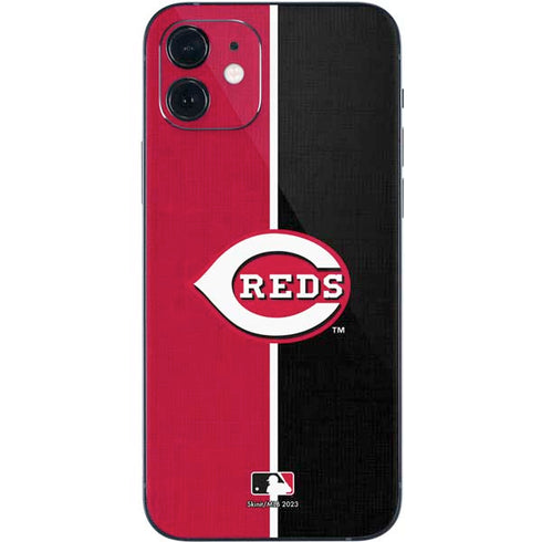 MLB Cincinnati Reds Split iPhone 12 Skin