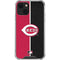 MLB Cincinnati Reds Split iPhone 13 Mini Clear Case