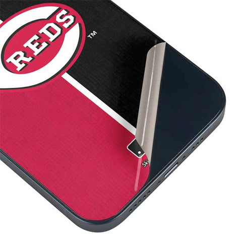 MLB Cincinnati Reds Split iPhone 13 Mini Skin