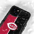 MLB Cincinnati Reds Split iPhone 13 Mini Waterproof Case