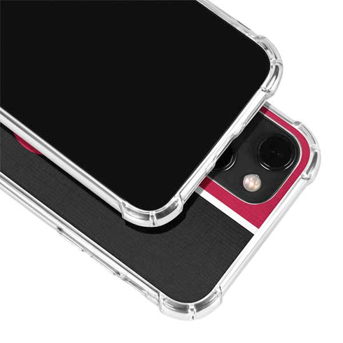 MLB Cincinnati Reds Split iPhone 15 Plus Clear Case