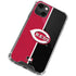 MLB Cincinnati Reds Split iPhone 15 Plus Clear Case