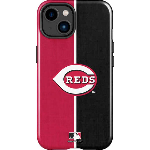 MLB Cincinnati Reds Split iPhone 14 Plus Impact Case