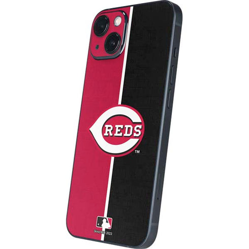 MLB Cincinnati Reds Split iPhone 15 Plus Skin