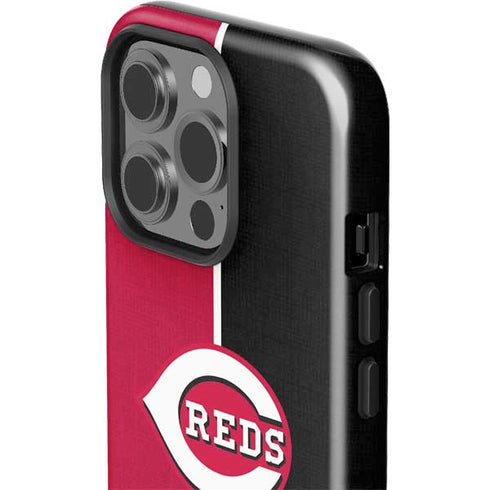 MLB Cincinnati Reds Split iPhone 15 Pro Impact Case