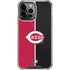 MLB Cincinnati Reds Split iPhone 14 Pro Max Clear Case