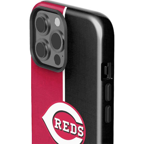 MLB Cincinnati Reds Split iPhone 15 Pro Max Impact Case